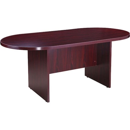 Boss Race Track Conference Table Conference Table, 35" D X 29-1/2" H, 71" W X Wood, Mahogany N135-M