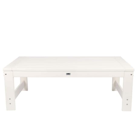 Newtechwood Boston Outdoor Coffee Table in Ivory P011-701