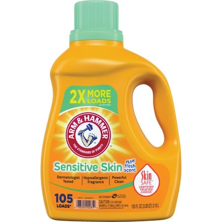 Arm & Hammer 105 Oz. Sensitive Skin Dual HE Liquid Laundry Detergent 281