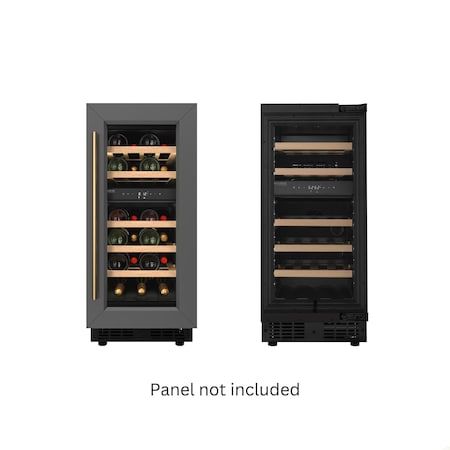 Koolmore Reserve 15 in. Under-Counter Panel Ready Dual Zone Built-in Wine Cooler with 23 Bottle Cap KM-CW28DZ-WPR