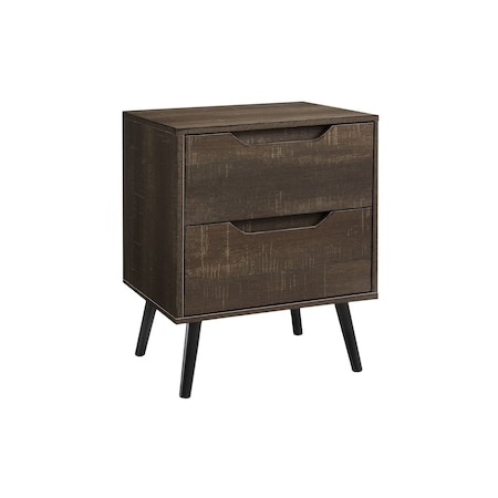 Monarch Specialties Accent Table, Side Table, Storage Drawer, Nightstand, Bedroom, Living Room, Brown, Contemporary I 3691