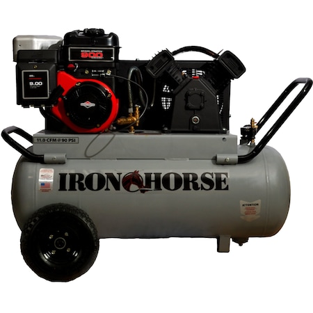 Iron Horse 25 Gallon Portable Air Compressor IHP60G25H1-BS