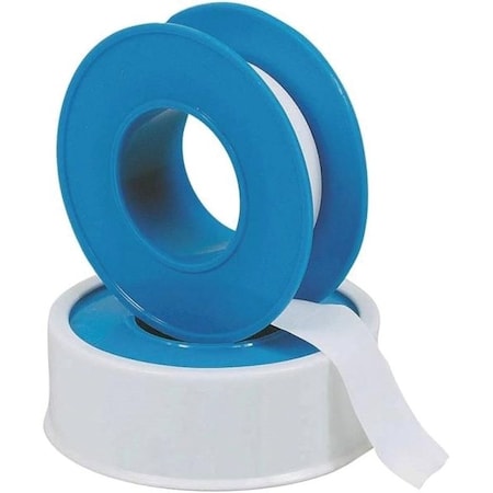 Harvey Tool Thread Seal Tape, 520 in L, 1 in W, PTFE, Blue/White 17400-24
