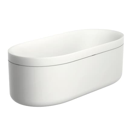 Axor Suite Tubs Round with Pop-Up Drain, 74 1/8" in Matte Black 42005670
