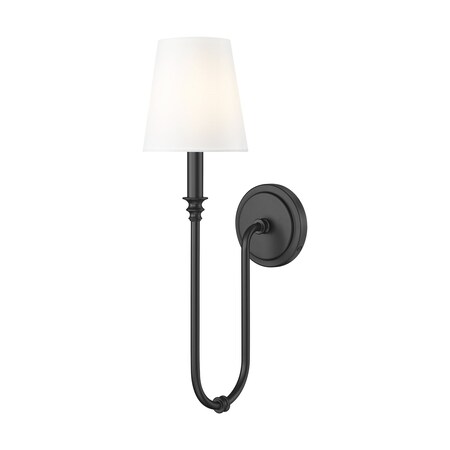 Z-Lite Jisele Matte Black 1 Light Wall Sconce 4505-1S-MB