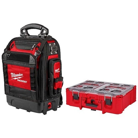 Milwaukee Tool PACKOUT Backpack + Deep Organizer 48-22-8303, 48-22-8432