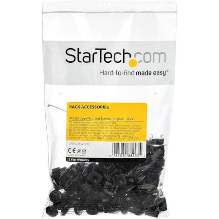 Startech.Com 50pc 10-32 Server Rack Cage Nuts/Screws CABSCREW1032