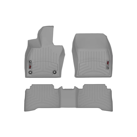 Weathertech Grey, Front and Rear Floorliners 461810-1-2