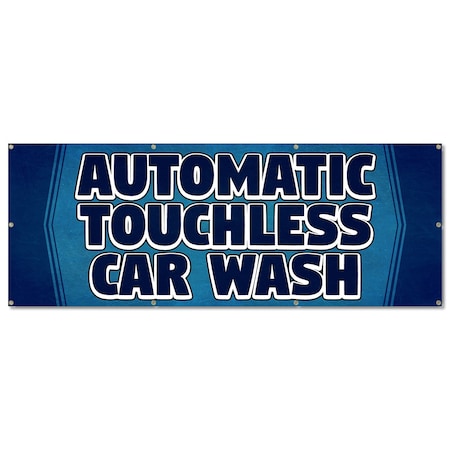 Signmission Automatic Touchless Car Wash, 36 Inch, Banner B-96-30344