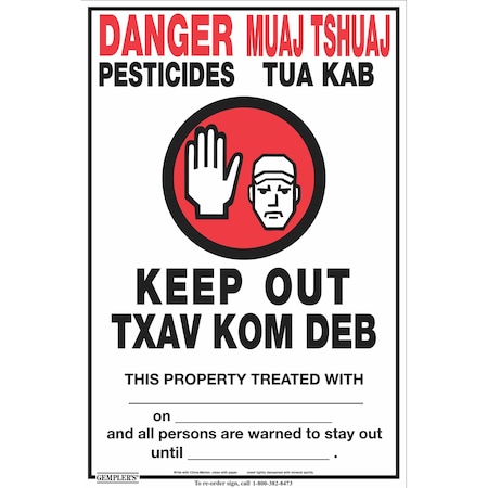 Gemplers 0.1 Height, 14 Width, .024-ga. Polyethylene D2019