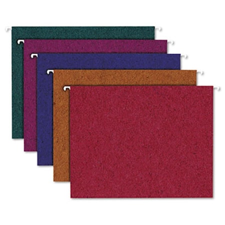 Ampad Envirotec 100 Percent Recycled Colored Hanging File Folders Letter Assorted, 20PK 35117