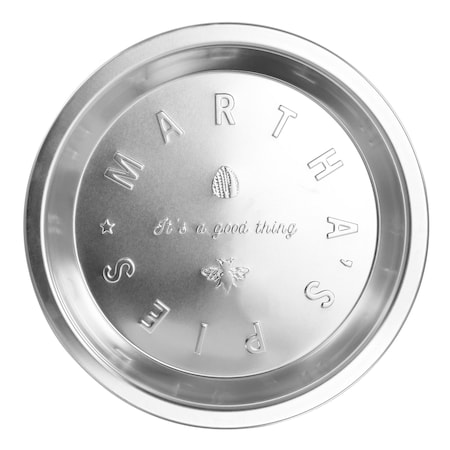 Martha Stewart Silverstone 9 Inch Round Aluminum Pie Pan in Silver 80654.01