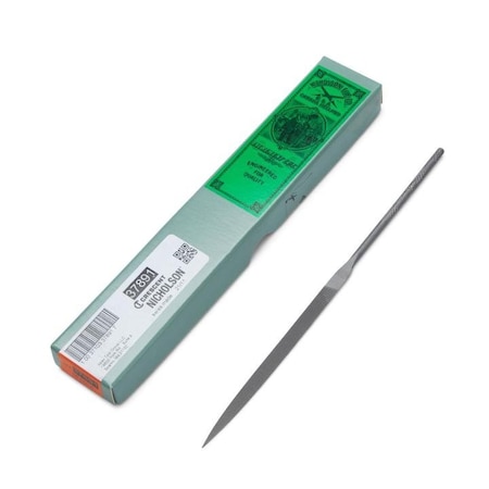 Nicholson 6-1/4" 0 Cut Knife Needle File - Safe Back 37891