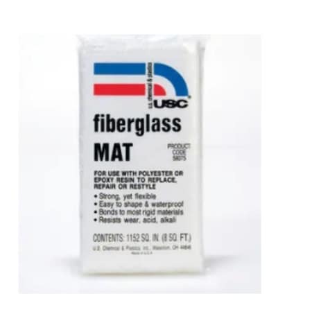 Us Chemical & Plastics Fiberglass Mat, 32 sq-ft 58045
