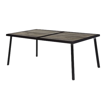 Seasonal Trends Dining Table, 38 in W, 66 in D, 28 in H, Steel Frame, Rectangular Table, Steel Table H23S7660P