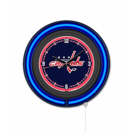 Holland Bar Stool Washington Capitals 15 Double Neon Wall Clock Clk15BK