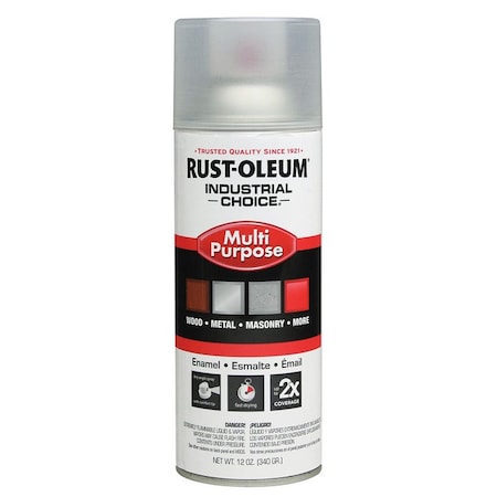 Industrial Choice 12 Oz Rust-Oleum Brands Crystal Clear Enamel Spray Paint 1610830