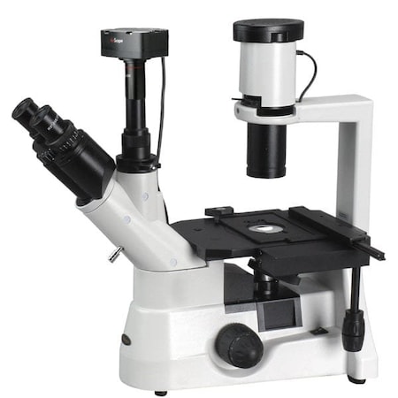 Amscope IN300 Infinity-corrected Inverted Biological Trinocular Compound Microscope 40X-1000X w/Phase-contr IN300TC-5MA