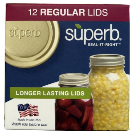 Superb CANNNG LID RGLR MTH, 12PK 90298