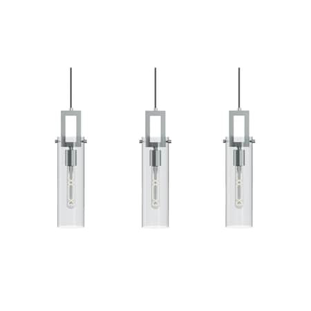 Afx Houston 3-Light Linear Pendant, 60W, Satin Nickel HOUP04MBSNLNR3