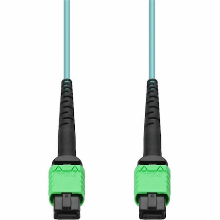 Add-On 3M MPO/APC TO MPO/APC AQUA OM4 LSZH 12-STRAND FIBER PATCH CABLE ADD-AMPOAMPO-3M5OM4LZ