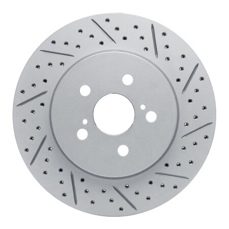 Dynamic Friction Co DFC Geoperformance Rotor - Drilled and Slotted 830-76155R