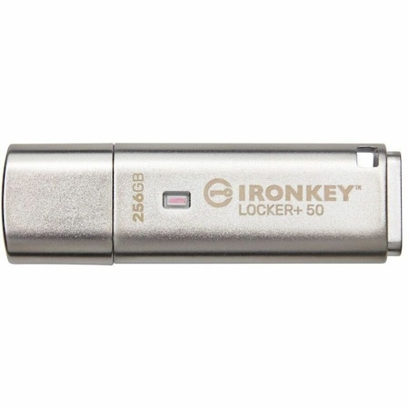 Kingston 256GB IRONKEY LOCKER PLUS 50 AES ENCRYPTION, USBTOCLOUD IKLP50/256GB