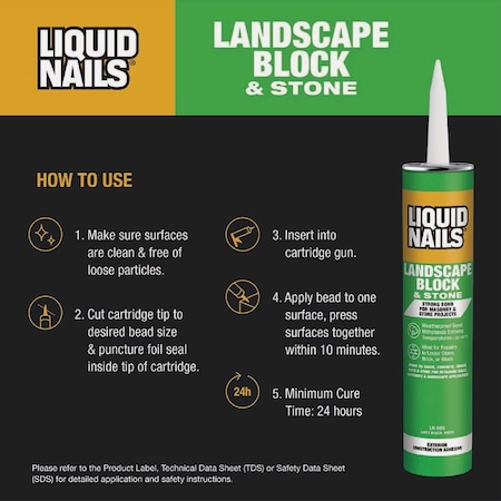 Liquid Nails 10 Oz. Landscape Block VOC Adhesive LN-905