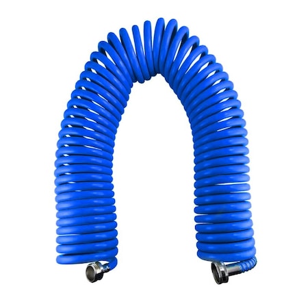 Avagard 3/8 in ID x 50 ft L Water Hose, PE, EVA Tube, Blue, PE x EVA Fitting AVGRWH50FT-BL