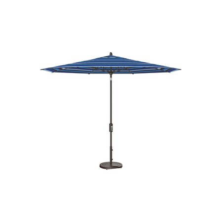 Treasure Garden 11 ft Patio Umbella, aluminum, fiberglass ribs, outdoor, Milano Cobalt Stripe UM841-00 56080 Milano Cobalt Stripe