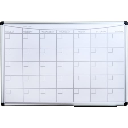 Floortex Board & Marker Tray, 36 in, Lacquered Steel Frame, White FCVLMP3624A