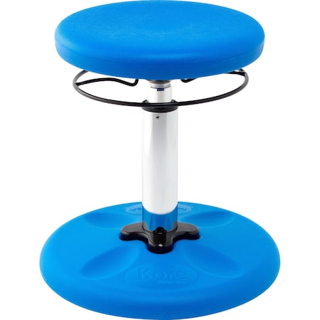 Kore Design Kids Adjustable Standard Wobble Chair for Schools, Classrooms, 14-19in tall, Active Seating, Blue 803919