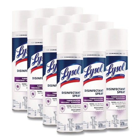 Lysol Disinfectant Spray, 19 oz. Aerosol Spray Can, Original, 12 PK REC 95029