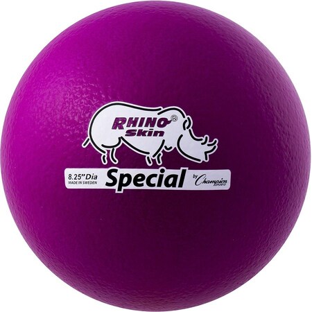 Champion Sports RS85NV 8.5 in. Rhino Skin Ball, Neon Purple RS85NV