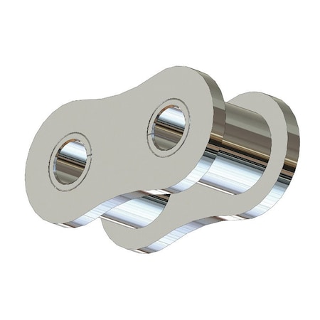 Senqcia Inspire Series SBR Single Strand Riv Link, 40SS chain, .5P, .7 OAW, .156 Pin, 304SS 40SSRL