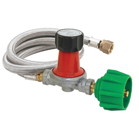 Bbq Innovations 30 PSI Adjustable Regulator with 48 Inch Propane Hose BB49278