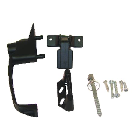 Barton Kramer 4 in. L Powder Coated Bronze Aluminum Patio Door Handle Set 327BC