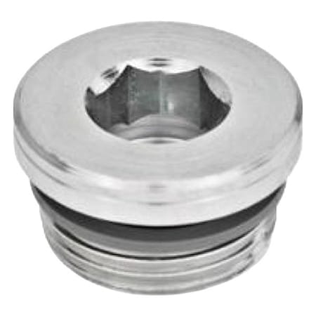 Jw Winco GN749-G1/8-B  THREADED PLUG W/VITON SEAL 749-G1/8-B