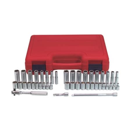 K-Tool International SAE/Mtrc Stnd/Dp Sockt Set, 1/4"Dr, 44pcs. KTI-21044