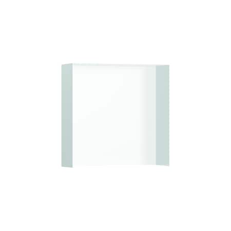 Hansgrohe XtraStoris Minimalistic Wall Niche with Open Frame 12"x 12"x 4" in Matte White 56073700