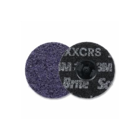Scotch-Brite Roloc, Precision Surface Conditioning Disc, Heavy Duty, 3 in dia, TR, X-Extra Coarse, 60 Grit, 100PK 405-068060-67189