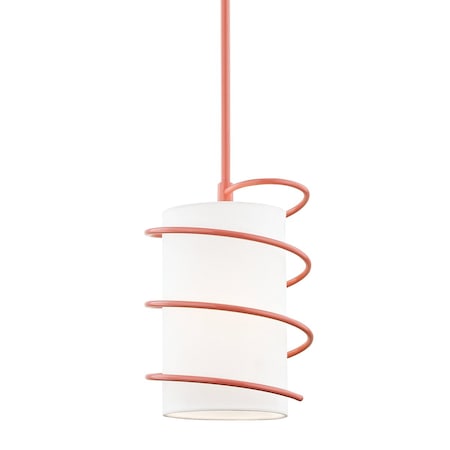 Mitzi Carly 1 Light Pendant 8.25 In. Pink H237701S-PK