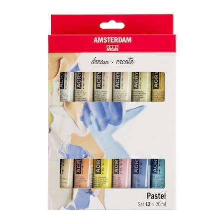 Amsterdam Acrylic Paint, Satin, Acrylic Base, Assorted 17820601