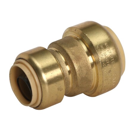 Usa Industrials SharkBite Push to Connect Tube Fitting, Brass, Reducing Union, 3/4 in Tube x 1/2 in Tube ZUSA-TF-PTC-LFBR-46