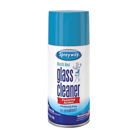 Sprayway 1000109 6 oz Fresh Scent Glass Cleaner Foam - Pack of 12 1000109