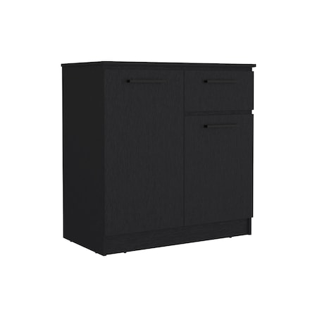 Homeroots 36" Black Drawer Dresser 534917