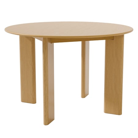 Homeroots 45" Beige Solid Wood Round Top Dining Table 712179