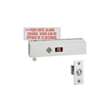 Security Door Controls 1650lbs EM Lock, Single Door Delayed Egress Electromagnetic Lock 1511S-BC-K-V-D-B