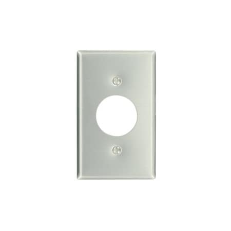 Leviton Wall Plate, Duplex Outlet, Aluminum 83004
