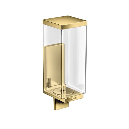 Axor Universal Rectangular Soap Dispenser in Polished Gold Optic 42610990